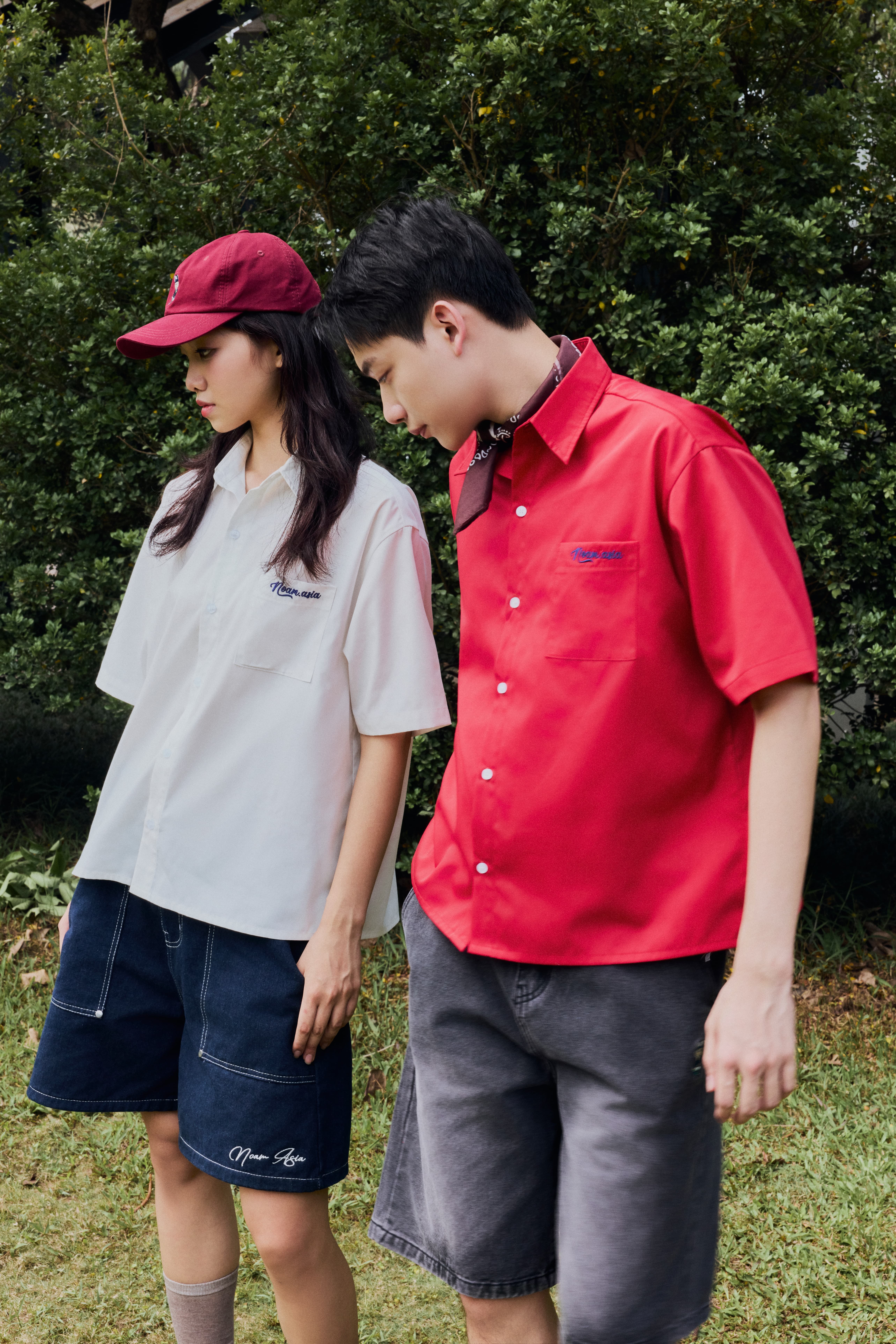 GROVE Raw Denim Shorts & AFTER WINTER Boxy Shirt