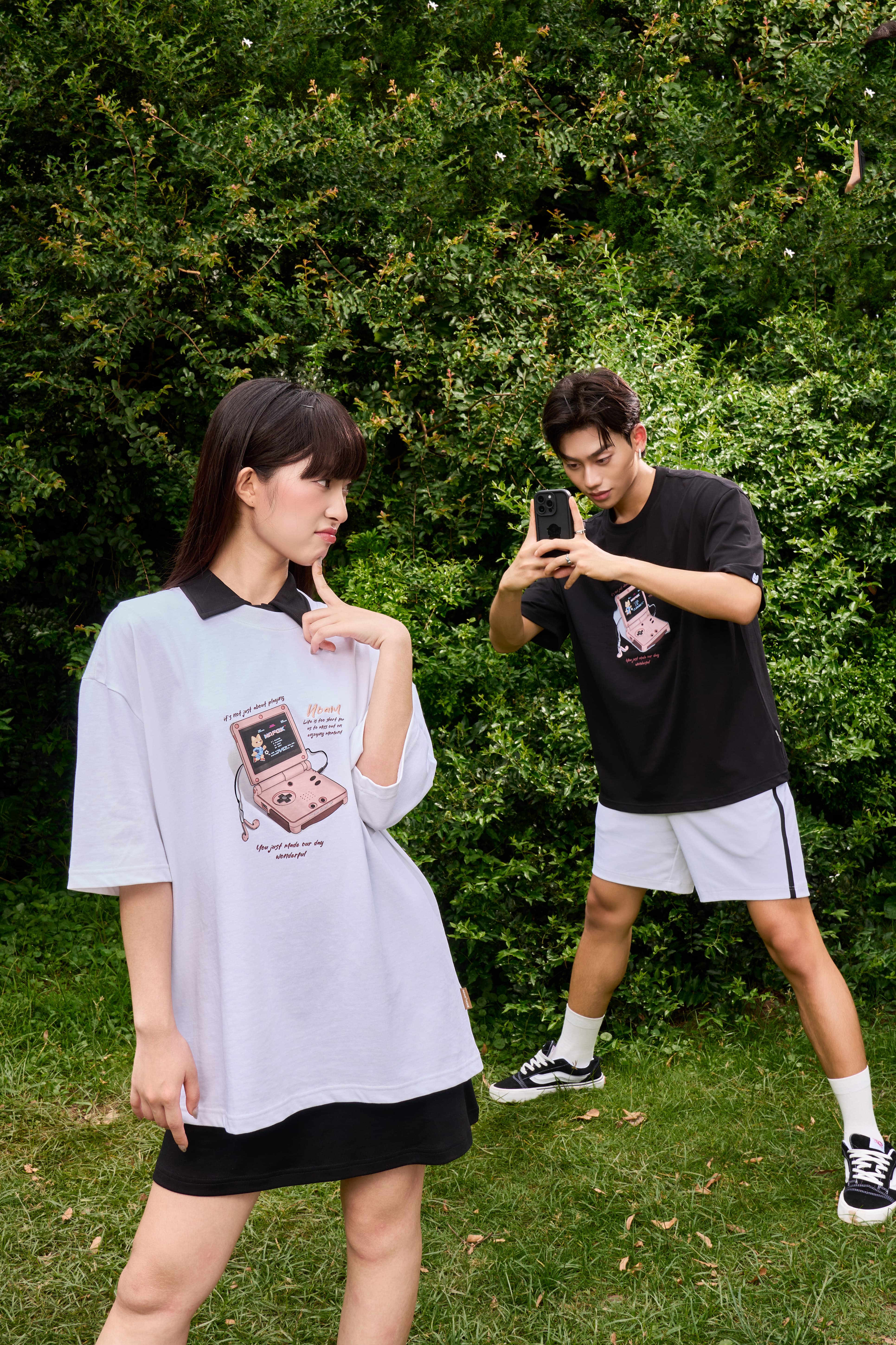 NOAM Gamez T-Shirt & NOAM Basic Unisex Shorts